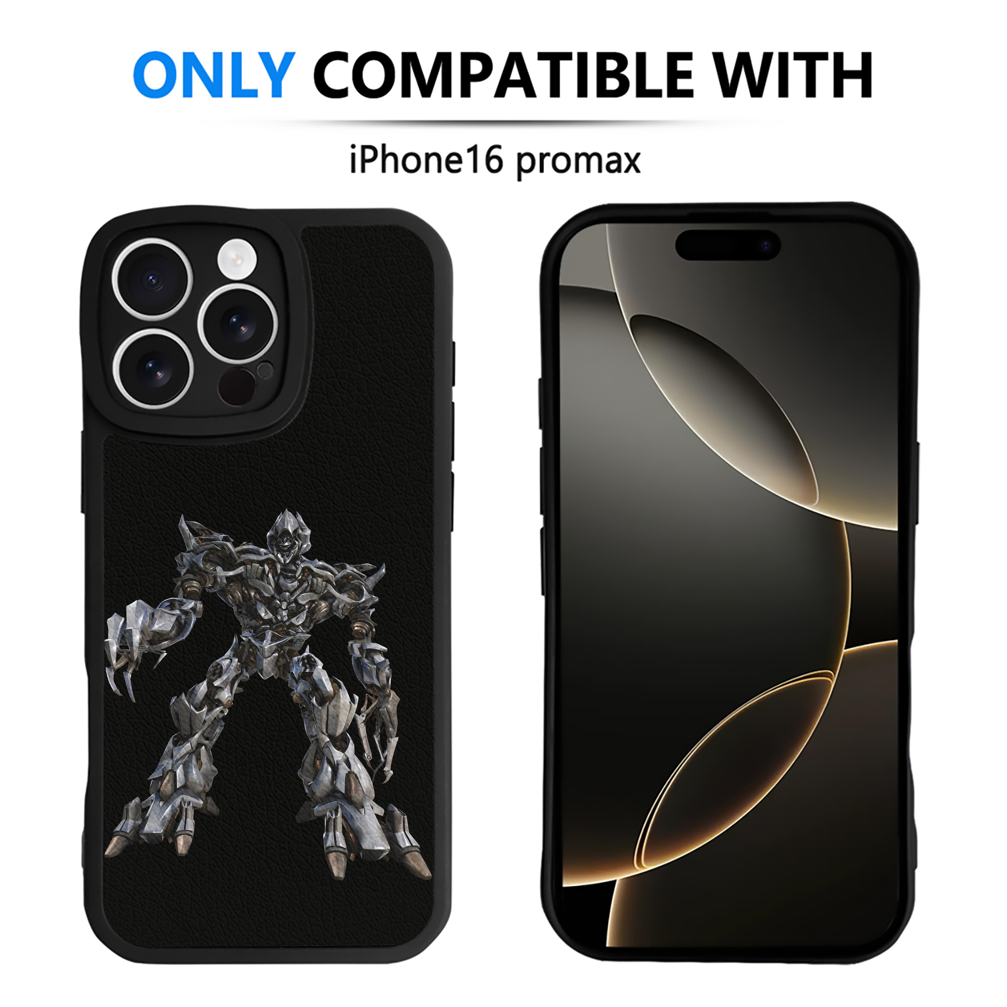 （画像用） Transformers トランスフォーマー 【iPhone 16シリーズ対応】シリコンスマホケース（レザー調） 材質：シリコン